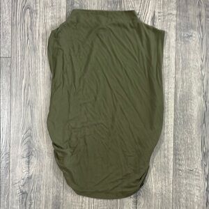 Old Navy Green Sleeveless Tank Top with Mandarin Collar